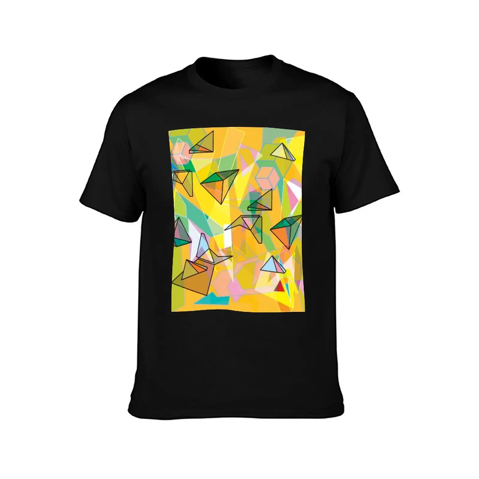 SHAPES IN ORANGE T-Shirt Outdoor Sports Lightweight Tee T-Shirt