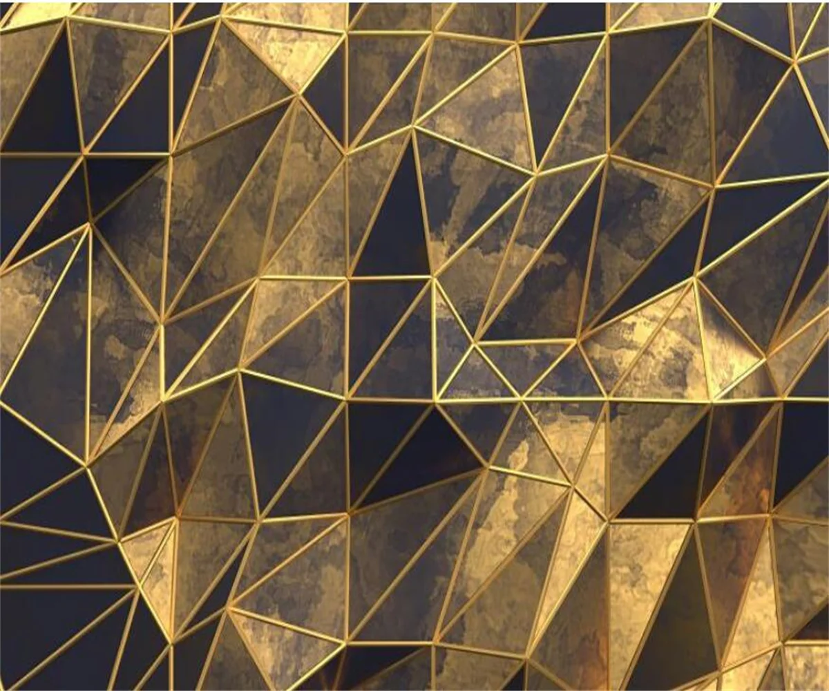 Customized Size Wallpaper Geometric Shape Mural Home Decoration Diamond Pattern Splicing Solid Color Wallpaper Geometric mural