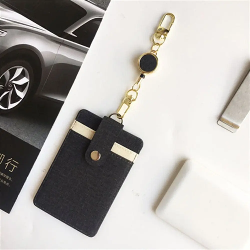 

Extendable Retractable Badge Reel Pull Keyring Easy Pull Buckle ID Lanyard Key Ring Elastic Anti Lost Metal Badge Holder