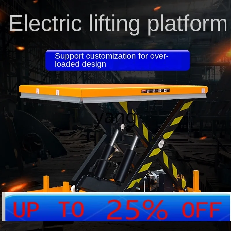 jq Electric Lift Platform Manual Hydraulic Shear Fork Small Simple Fixed Freight Ladder Hoist