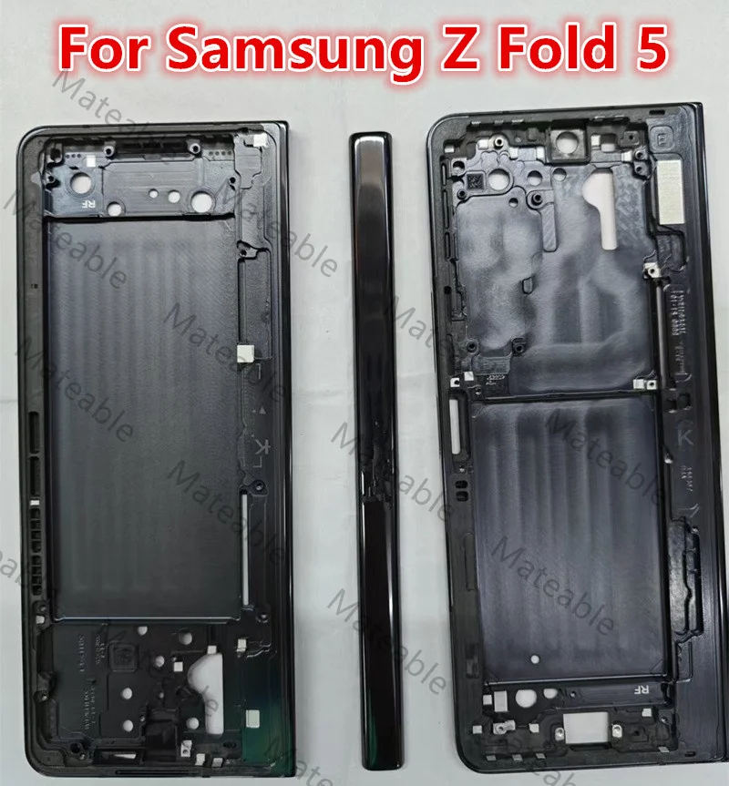 Fold5 For Samsung Galaxy Z Fold 5 F946 Middle Frame Housing Board LCD Faceplate Bezel Replace Repair Parts