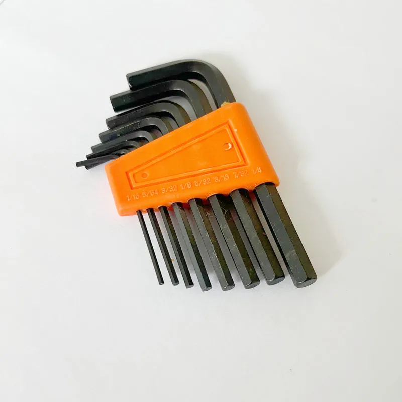 8/10pcs Allen Wrench Metric Inch Wrench L Wrench Size Allen Key Short Arm Tool Set Easy To Carry In The Pocket