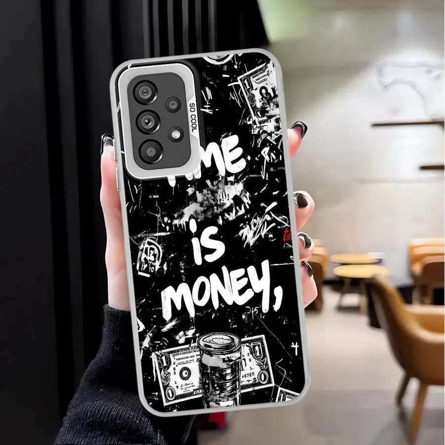 Cool Letters Case for Samsung Galaxy A10 A20 A50 A71 A54 A04 A05 A03 A06 A07 A51 A52 A56 A72 Back Phone Cover