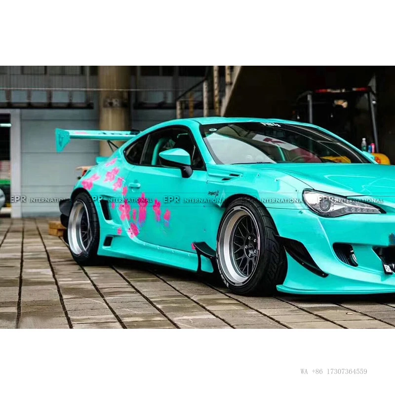 For BRZ Subaru Toyota FT86 Rocket Bunny 3Rd Generation Wide-Body Kit, With Additional Front And Rear Fender Flares