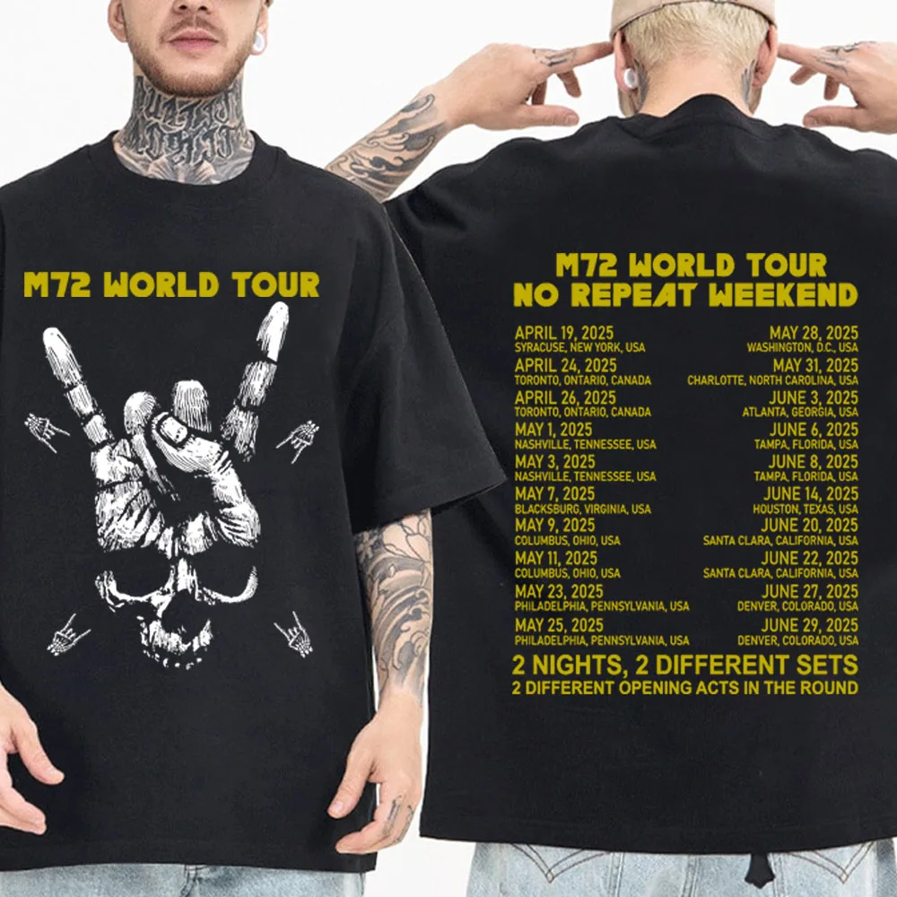 

M72 World Tour 2025 T-shirt Harajuku O-neck Casual Shirt Gift