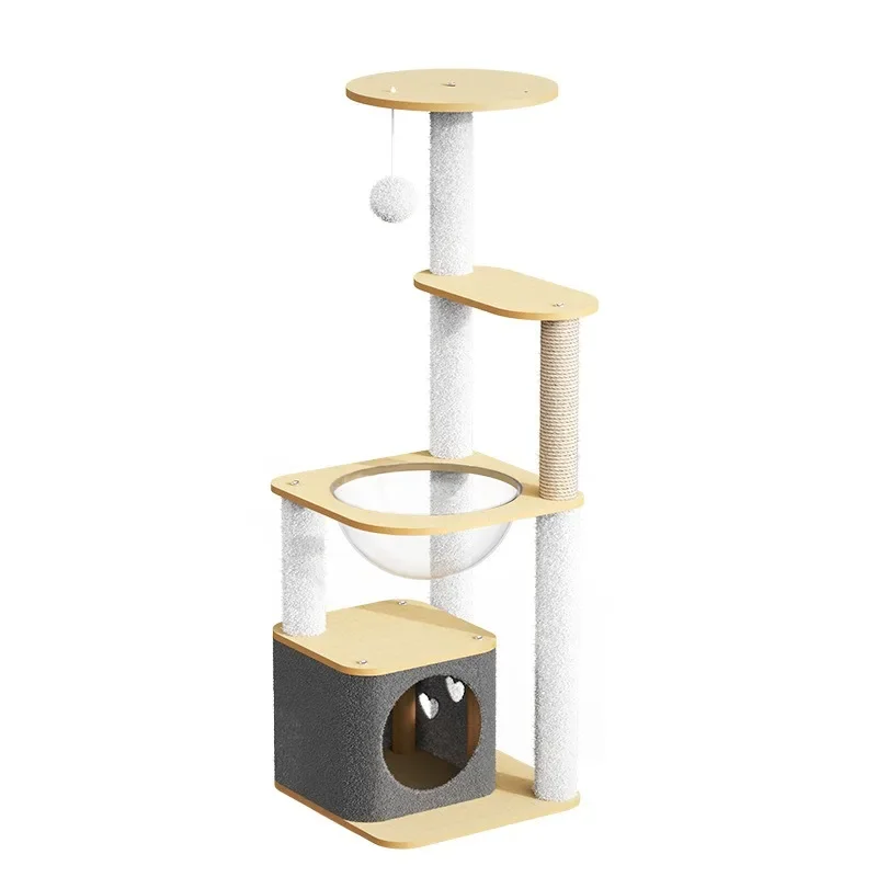 New Cat Climbing Frame Luxury Space Capsule Large Cat Villa Four Seasons Cat Toys Universal Play Sleep All-in-one Pet Supplies view 6