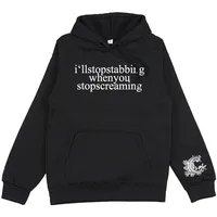 CHIODOS I'll Stop Stabbing sudaderas con capucha de moda de manga larga Sudadera con capucha de lana otoño hombres mujeres jerseys ropa informal estilo Hip Hop