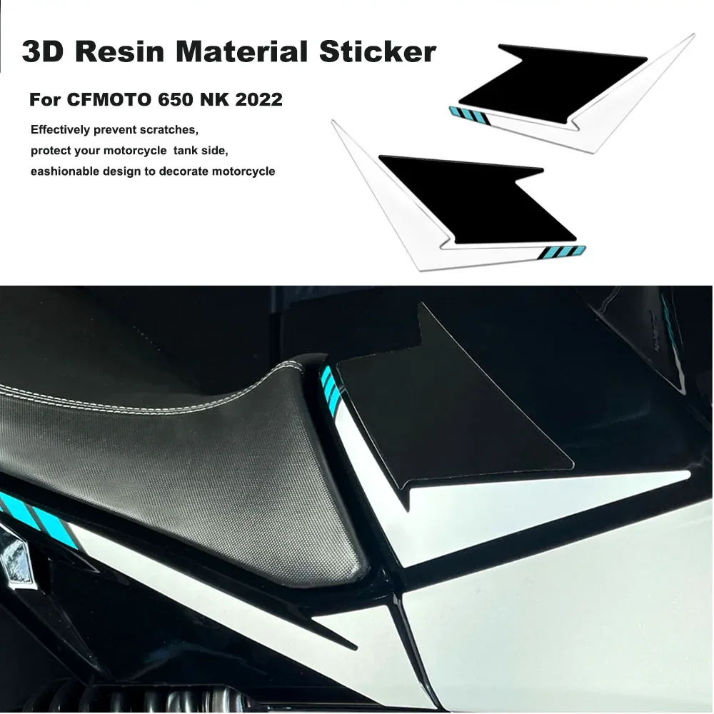 

3D Resin Motorcycle Tank Side Pad Sticker Waterproof Anti-scratch Protector for CFMOTO 650 NK 2022