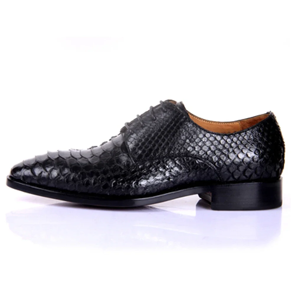 hulangzhishi  Python skin  Men dress shoes  fashion  Men formal shoes