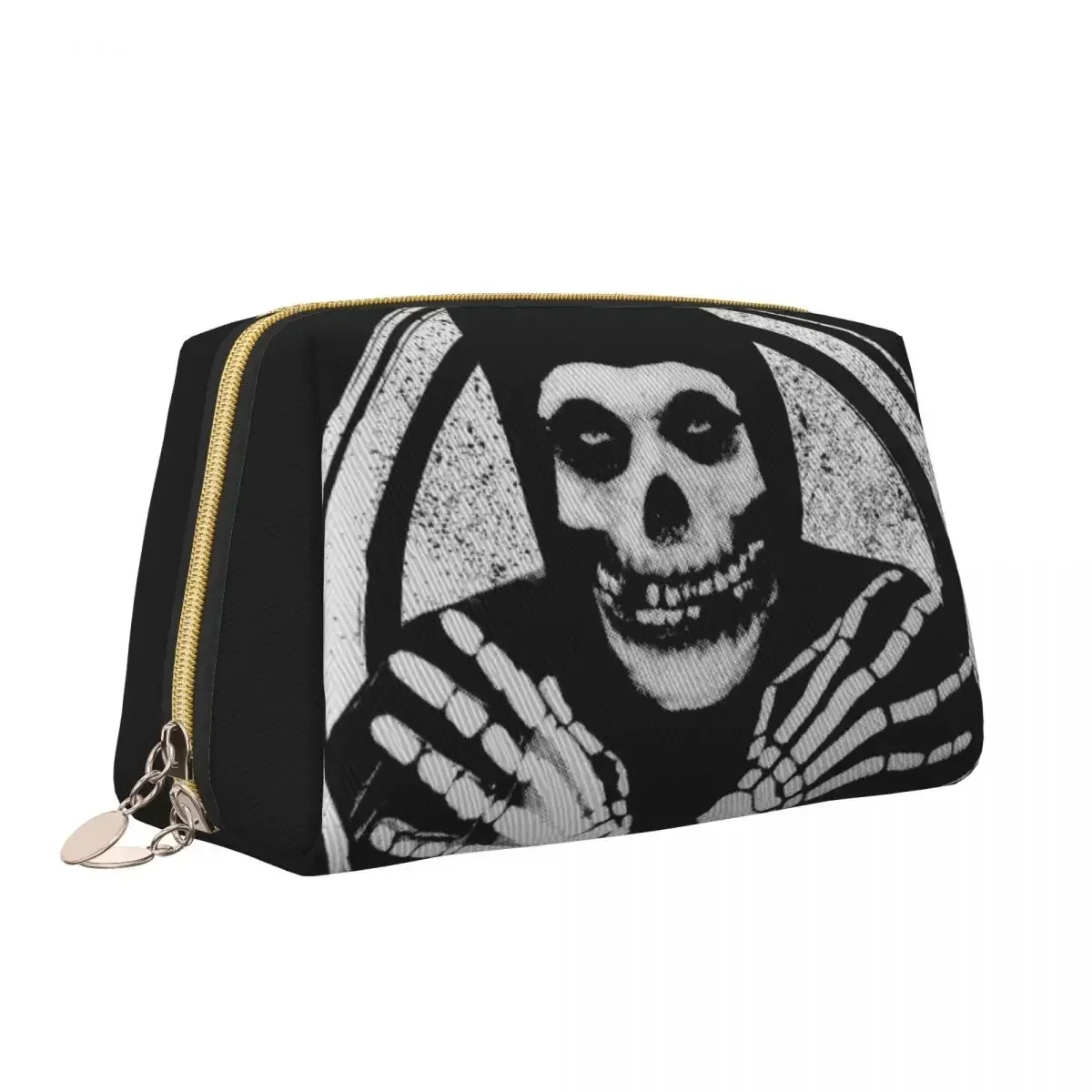 Punk Rock Band Misfits Makeup Bag for Women Travel Cosmetic Organizer Cute Storage Toiletry Bags