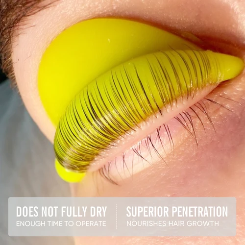 Imagen 2 del producto Pegamento sólido Lomansa, 10g, pegamento para levantar pestañas, bálsamo de pegamento para pestañas, sabor a fruta, adhesivo rizado 2 en 1 para levantamiento de pestañas, herramienta de maquillaje permanente