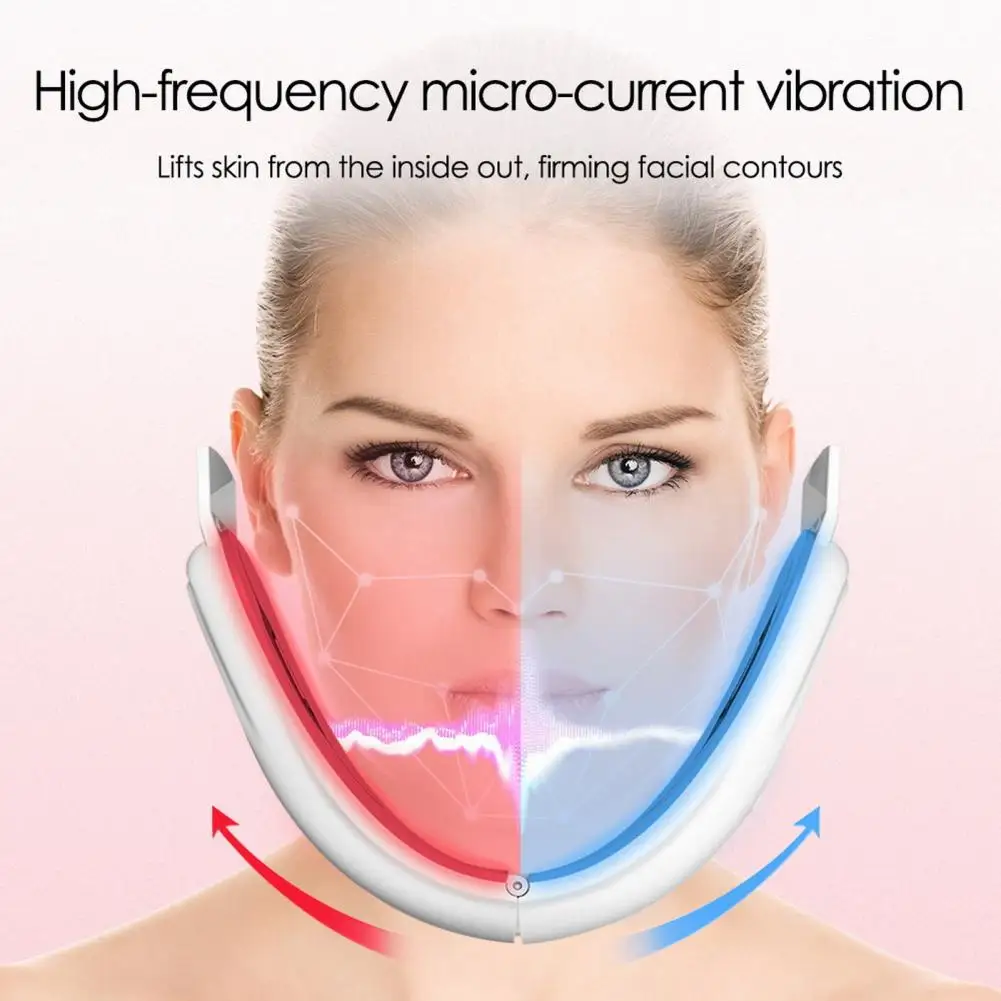 Slim Face Device Anti-aging Facial Device Vibrating Ems Micro-current V Face Thin Instrument Adjustable for Chin for Lifting