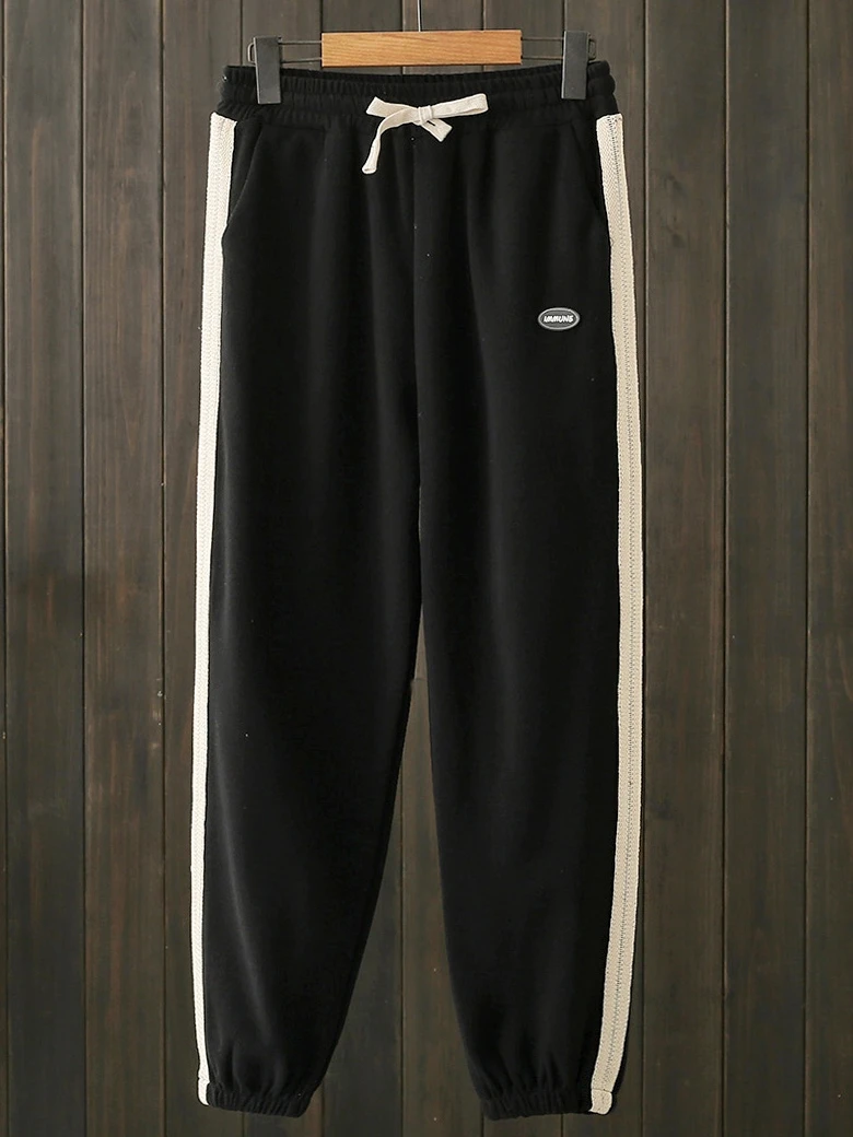 

plus Size Casual Sports Pants Elastic Loose High Waist Harlan Trousers for plus Size Women Comfortable Breathable Cotton Blend