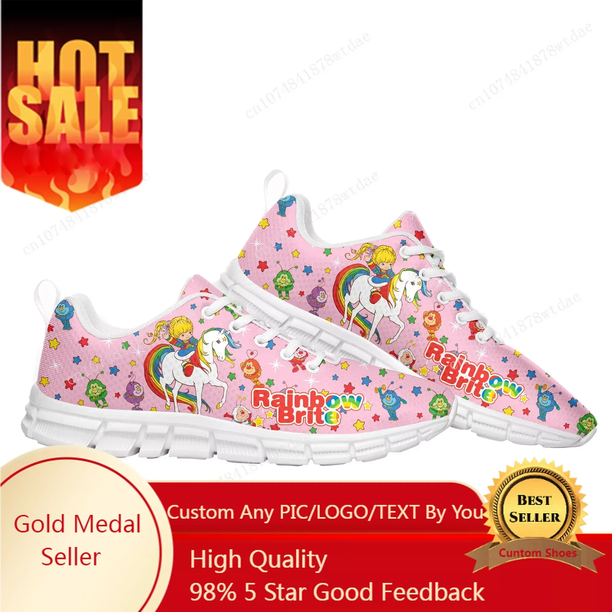 

Brite Sports Shoes Mens Womens Teenager Kids Children Sneakers Rainbow High Quality Cute Manga Comics Sneaker Custom Shoe