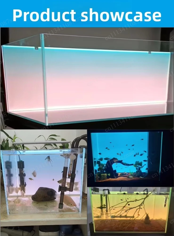 Fish Tank Background Light Board Rgbw Colorful Gradual Change Acrylic Led Light-emitting Board Aquatic Plant Tank Landscaping