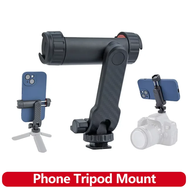 Uchwyt statywu do telefonu z mocowaniem na zimną stopkę do aparatu iPhone 2, klips do telefonu komórkowego iPhone Android Sony Canon DJI Ronin Zhiyun Gimbals