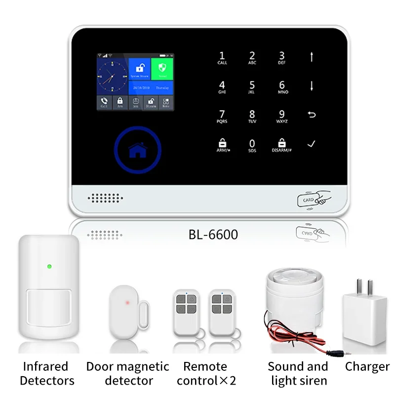 complete home security alarm set wifi gsm 4g wireless home safe care alarm systems