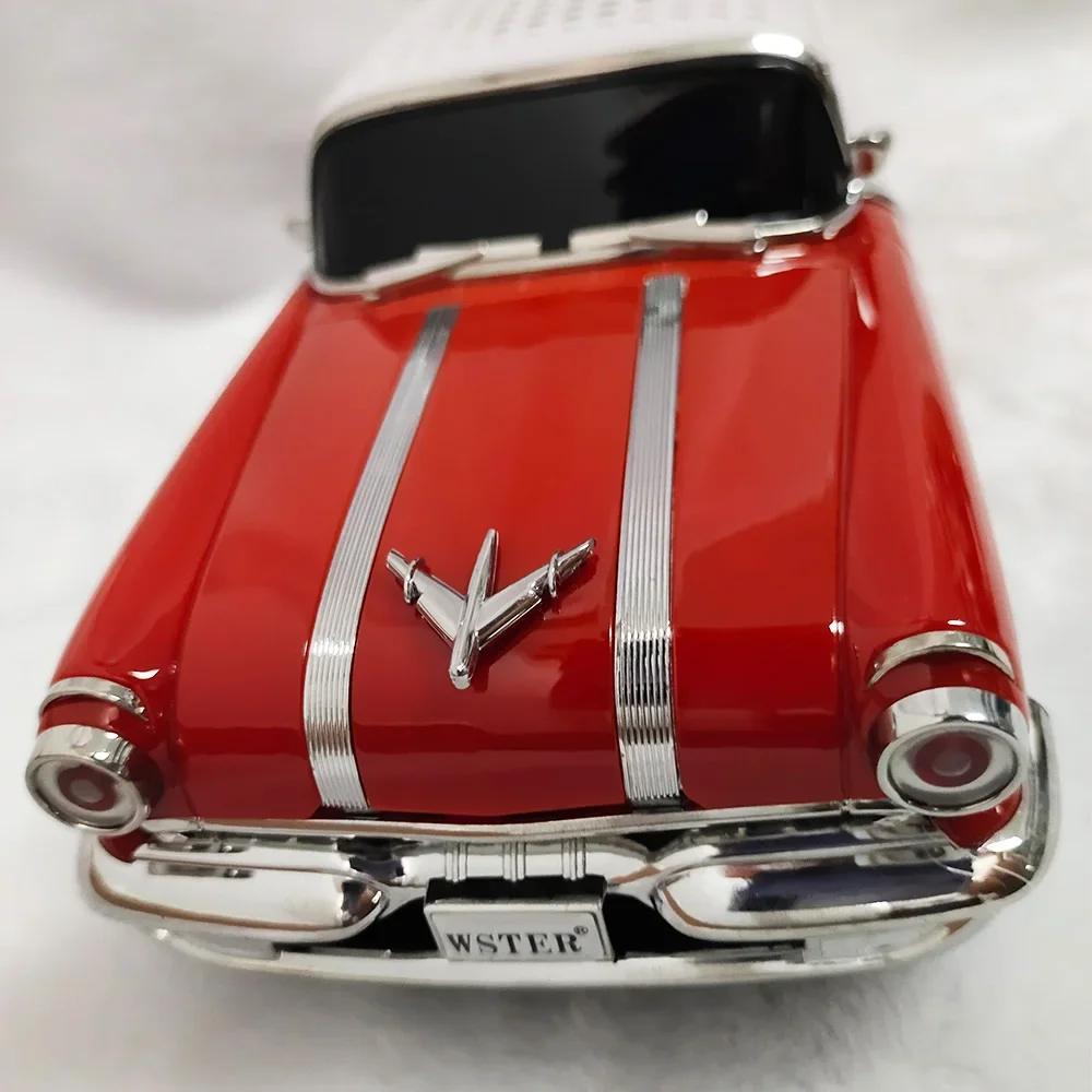 

Pop Classic Car Shaped Speaker Wireless Bluetooth Super Bass With Subwoofer TF Card FM Radio AUX Handsfree TWS Function Sound Bo