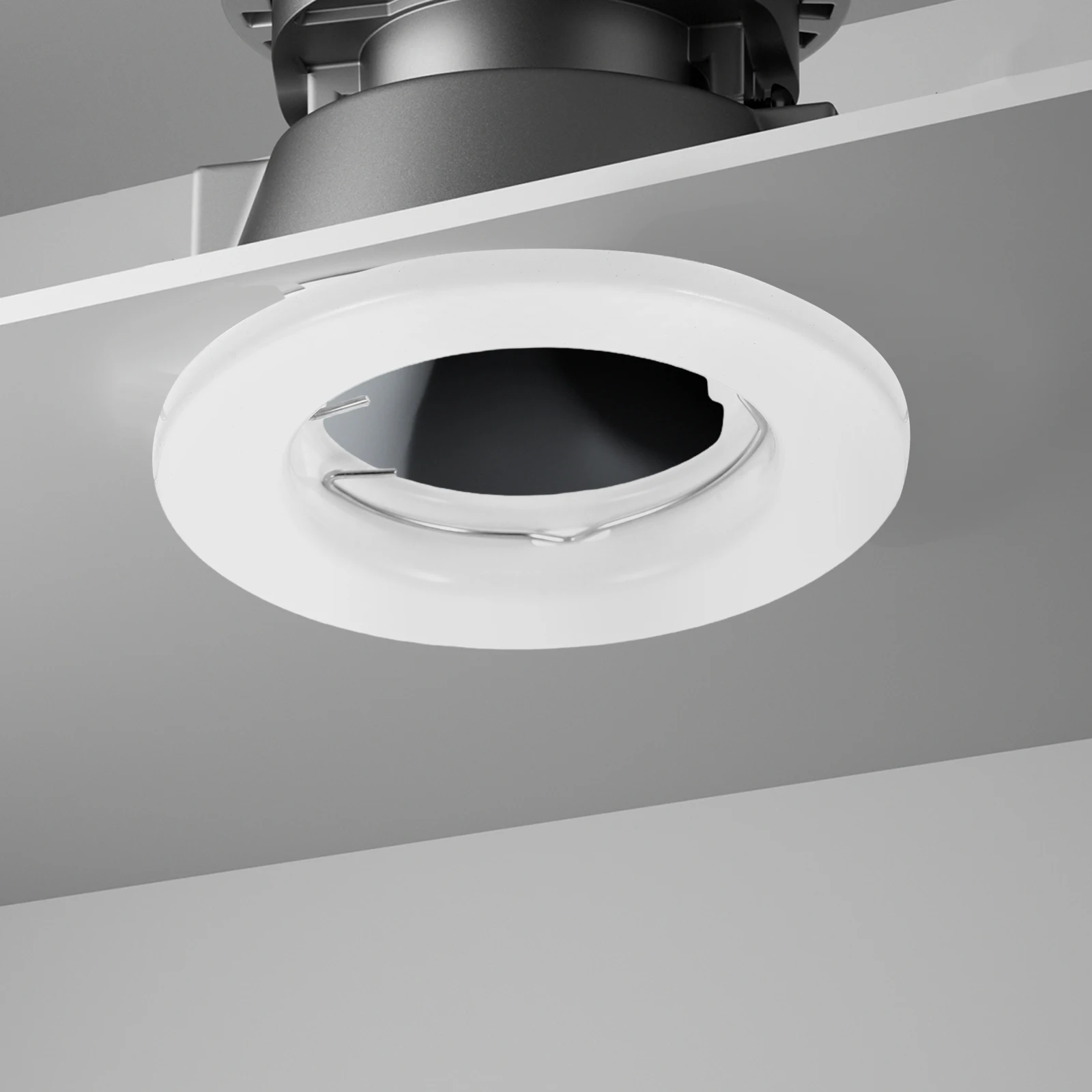 

3 Pcs Recessed Lighting Trims Iron Fixture Frame Metal Embedded Light Ceiling Lamp Shell Spotlight Fixtures Socket Frame Trim
