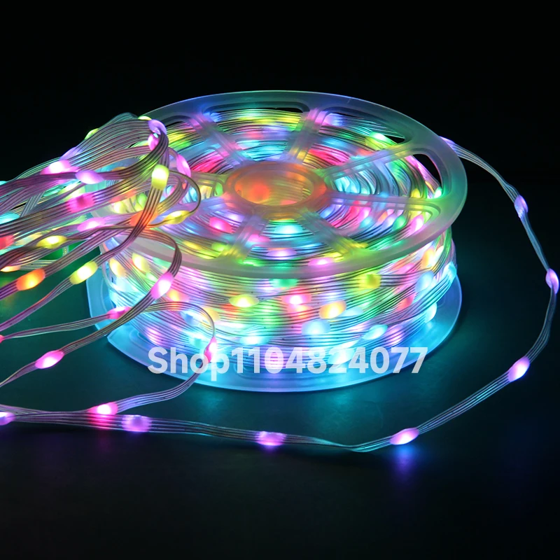 Luces de hadas WS2811 RGB luces de píxeles 12V tira de LED programable IP68 impermeable 1000 LED 100m para exteriores/palcos/hogar inteligente DIY