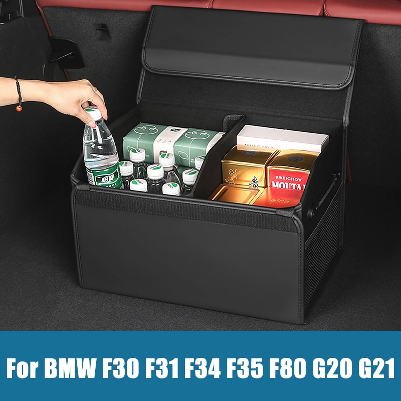 

For BMW 3 Series F30 F31 F34 F35 F80 G20 G21 318i 320i 325i 328i 330i 335i Car Trunk Storage Box Large Capacity Holder Container