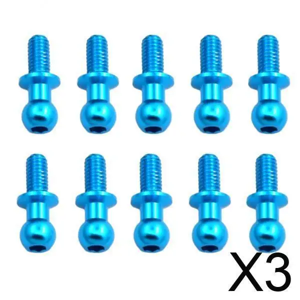 Viti a testa sferica per auto 3xRC per sostituzione modello hobby auto sportiva D5 blu