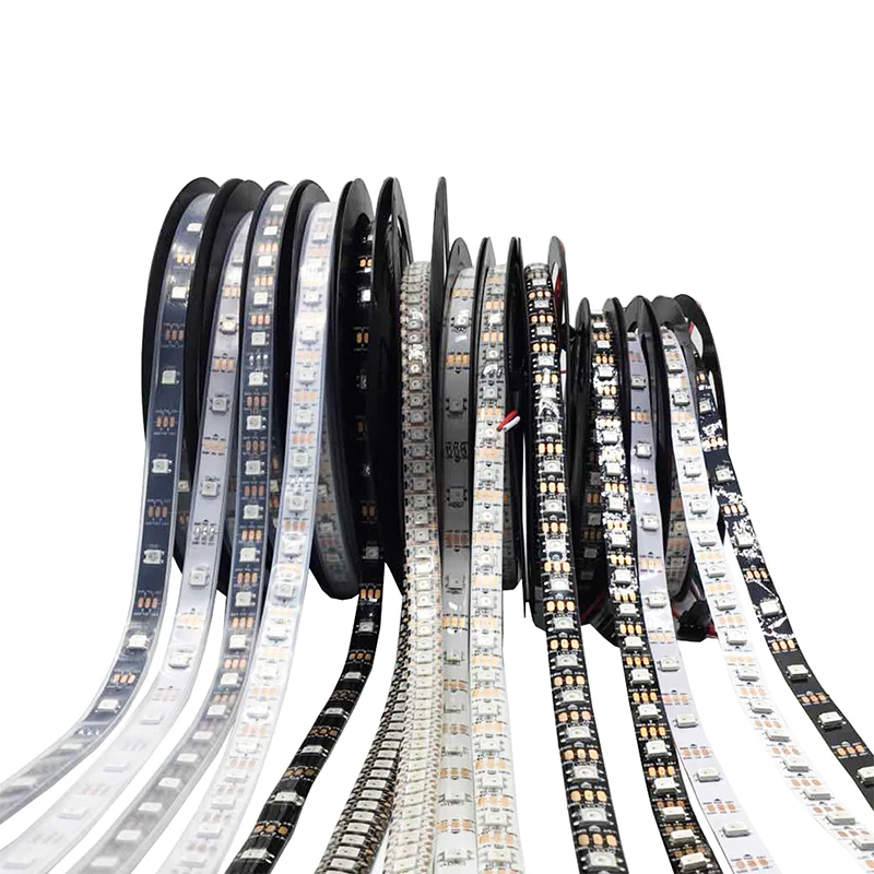 

DC5V WS2812 144 ARGB LED Strip Light SMD 5050 Full Color Pixel Tape Lights 30/60/144LEDs/M Waterproof WS2812B RGB IC Addressable