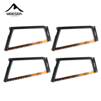 Widesea Folding Saw Camping Portable 32cm Manganese Hacksaw Blade With Storage Foldable Logging Outdoor Tools For Wood 4pc