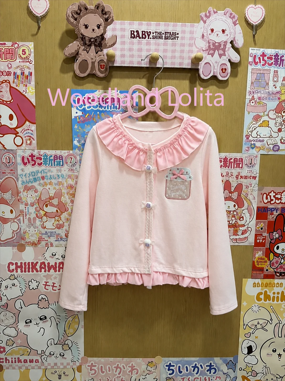 Y2k Aesthetics Sweet Coats Embroidery Single Breasted Ruffles Patchwork Jackets Japanese Cute Tops Harajuku Punk Women Clothing