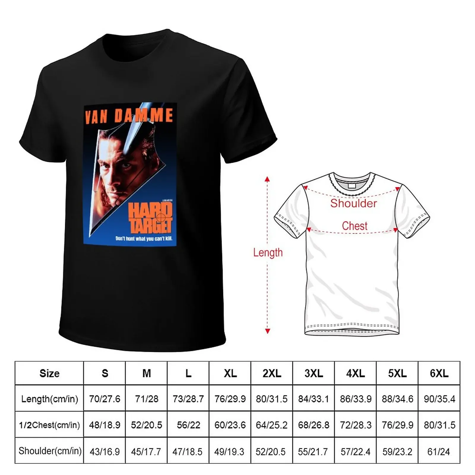 Funny Man Jean Claude Van Damme Halloween T-Shirt vintage plus size tops fitted t shirts for men