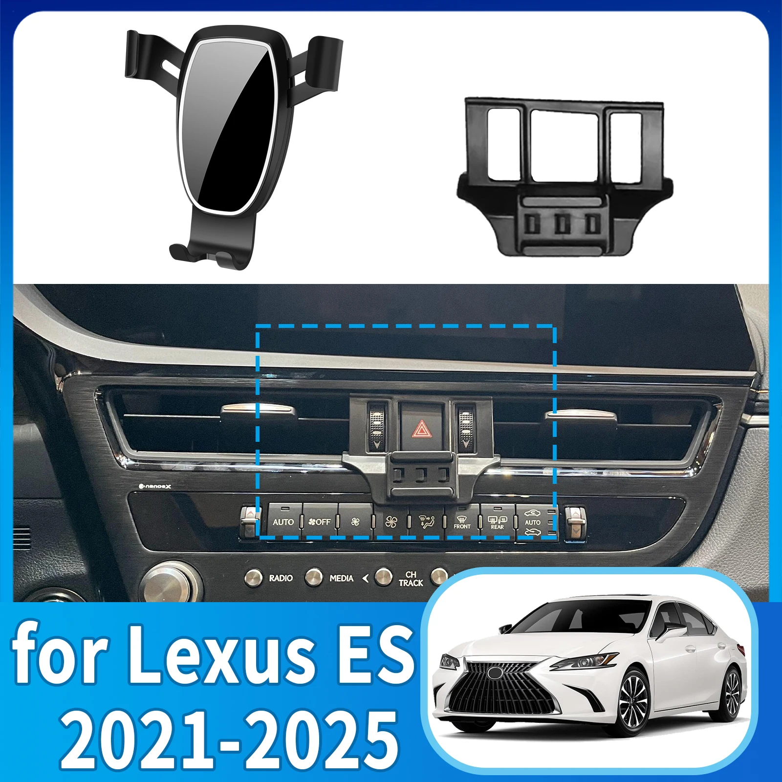 

fit for Lexus ES 200 300H 250 350 2021-2025 ​​Anti-Shake Screen Base Phone Holder Mount Stand ​​ Dedicated Car​​ accessoires