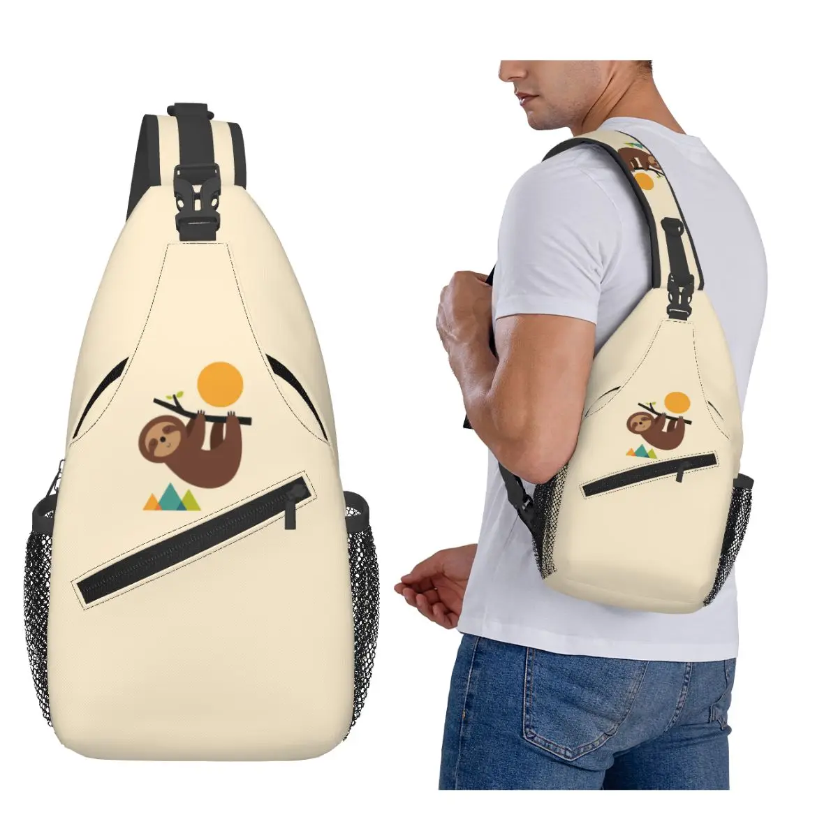 

Сохраняйте спокойствие и живую медленную нагрудную сумку, мужской рюкзак через плечо на слинге, нагрудная сумка, дорожный походный рюкзак, сумка на плечо