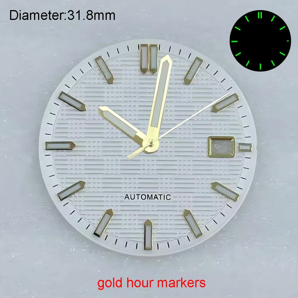New 31.8mm NH35 S Logo Dial Green Blue Brown Engineer Dial for NH35 Movement IW328901/IW324903/IW328904 Modification Parts