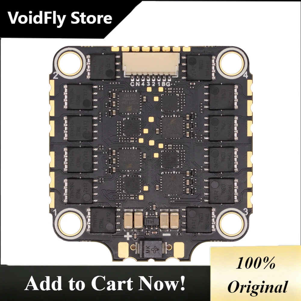 VoidFly HAKRC 2130 50A 4-in-1 ESC 2S-8S Lipo Low-Noise PWM Drive High-Temperature Resistance Dshot150 For RC Drones FPV Racing D