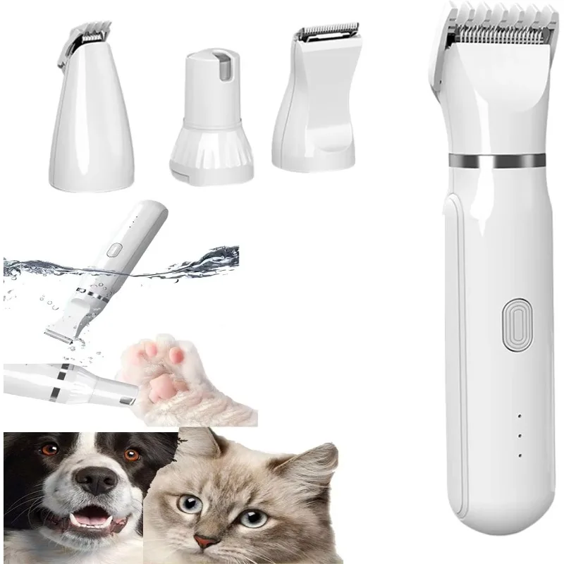 

Dog Shaver Clippers Low Noise Rechargeable Cordless Electric Quiet Hair Clippers Set for Dogs Cats Pets