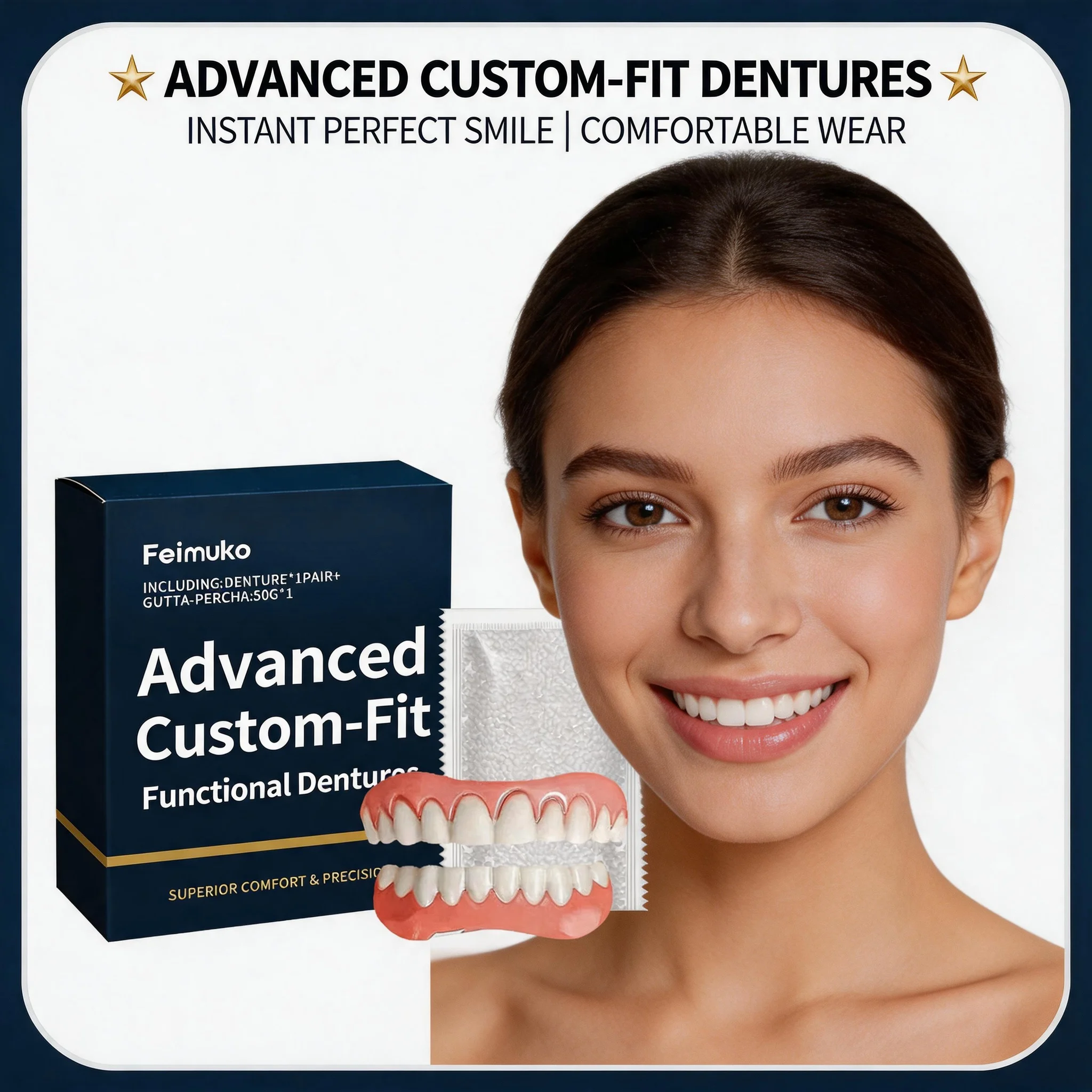 Tooth Decoration Set, Soft Material Lightweight Design Comfortable Portable Premium Improve Daily Social Smile Aesthetics