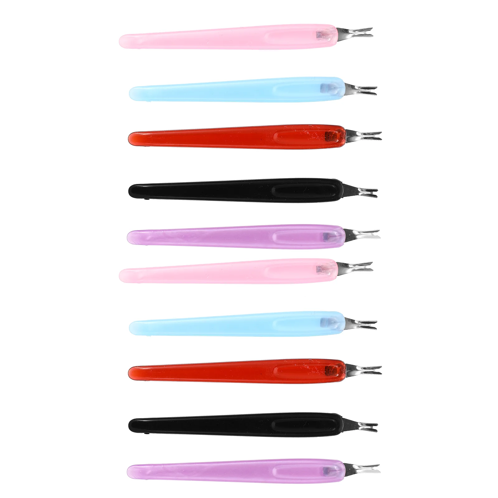 

50 PCS Dead Skin Fork Nail Tool Manicure Pedicure Tools Trimmers Supplies Plastic Abs Portable Cuticle Remover