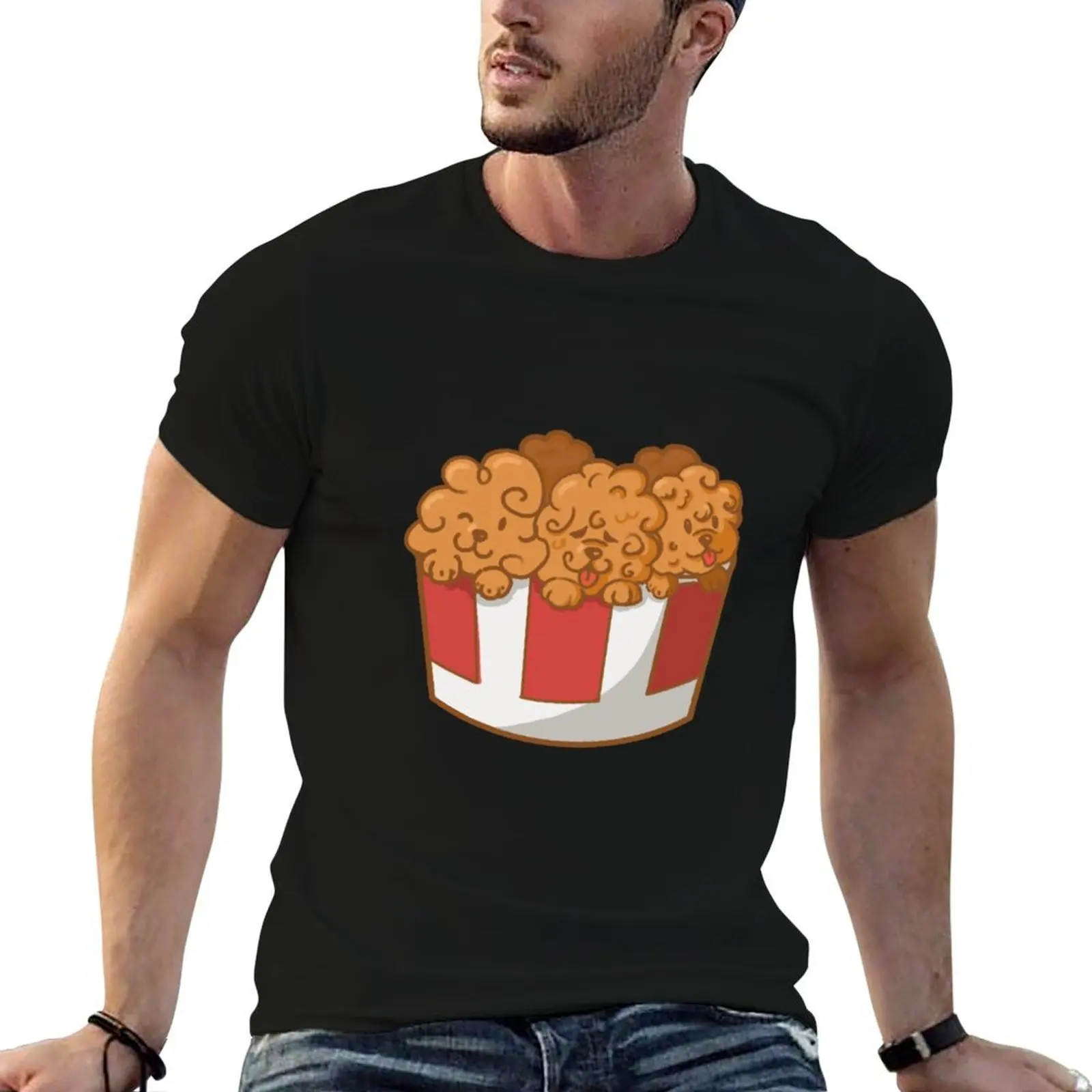 

Kentucky Fried Poodles T-Shirt funny t shirts man man tshirt t shirts for man cotton funny T-shirt