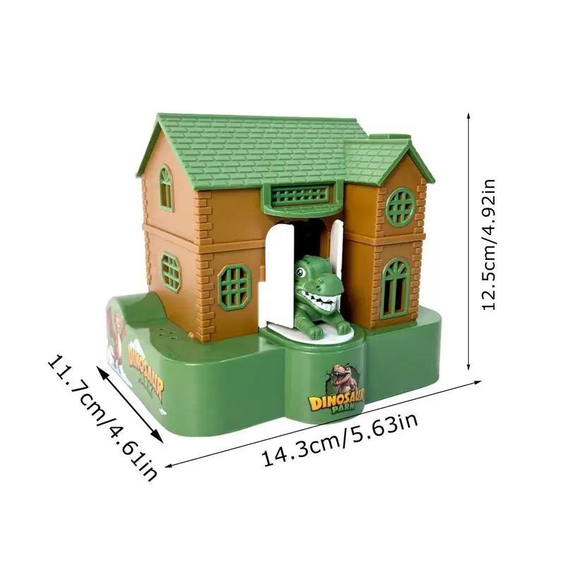 Coin Bank Funny Puppy House Savings Bank Fun Dinosaur House Money Box Automatically Swallow With Light And Music Effects For