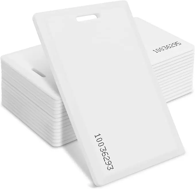 

100 Pack Key Card Entry System 26 Bit Proximity Clamshell Weigand Prox Swipe Cards Compatable with ISOProx 1386 1326 H10301
