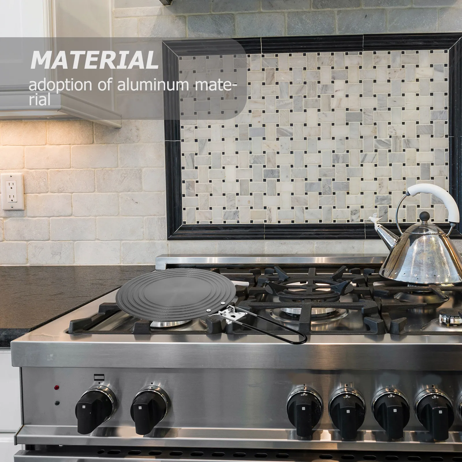 

Induction Heat Diffuser Metal Plate Aluminum Conduction Heat Plate Foldable Kitchen Gas Stove Adapter Converter