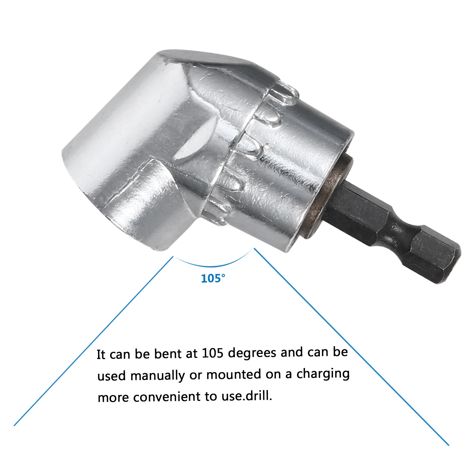 

2 шт., электрическая угловая отвертка, партия 105 градусов, регулируемый локоть, гибочная партия для дрели, удлинительная втулка, электрический угол