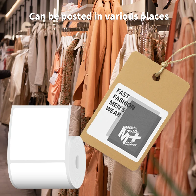 100x100mm/60x60mm/77x30mm Thermal Label for Printer Thermal Shipping Label Shipping Barcode Sticker No Carbon Band required