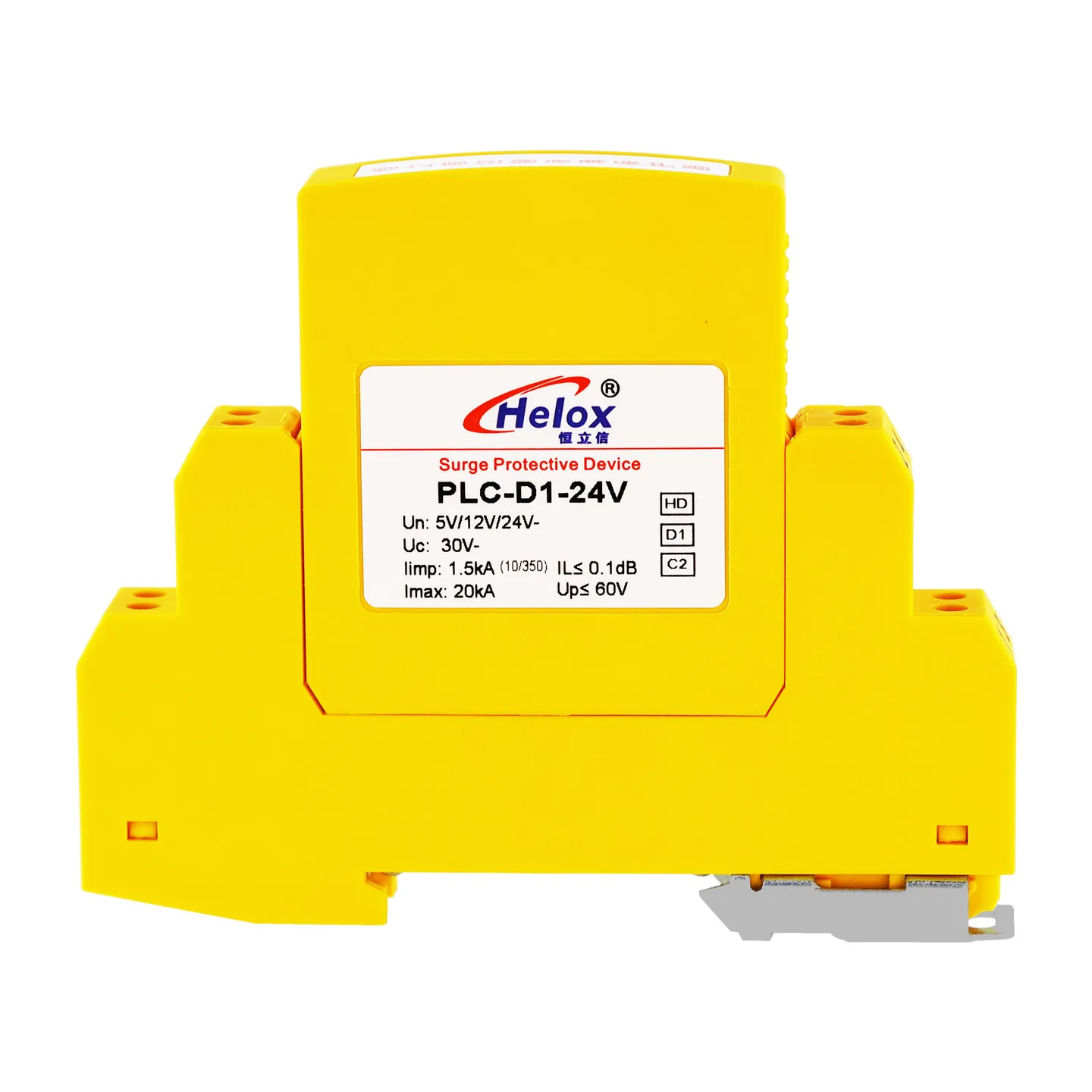 Class D1 High-rate Control Signal Lightning Arrester Fire Telephone Surge Protector PLC-D1-24V