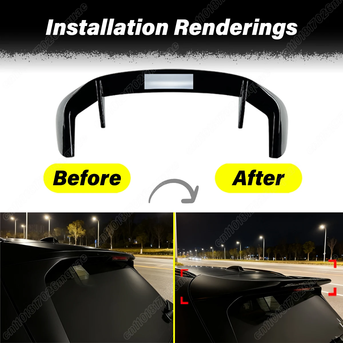 ل BMW X5 G05 30d 40d 40i 45e M50i M50d 2019 2020 2021 2022 2023 2024 2025 السيارات الخلفي سقف سبويلر مجلس طقم تزيين #2