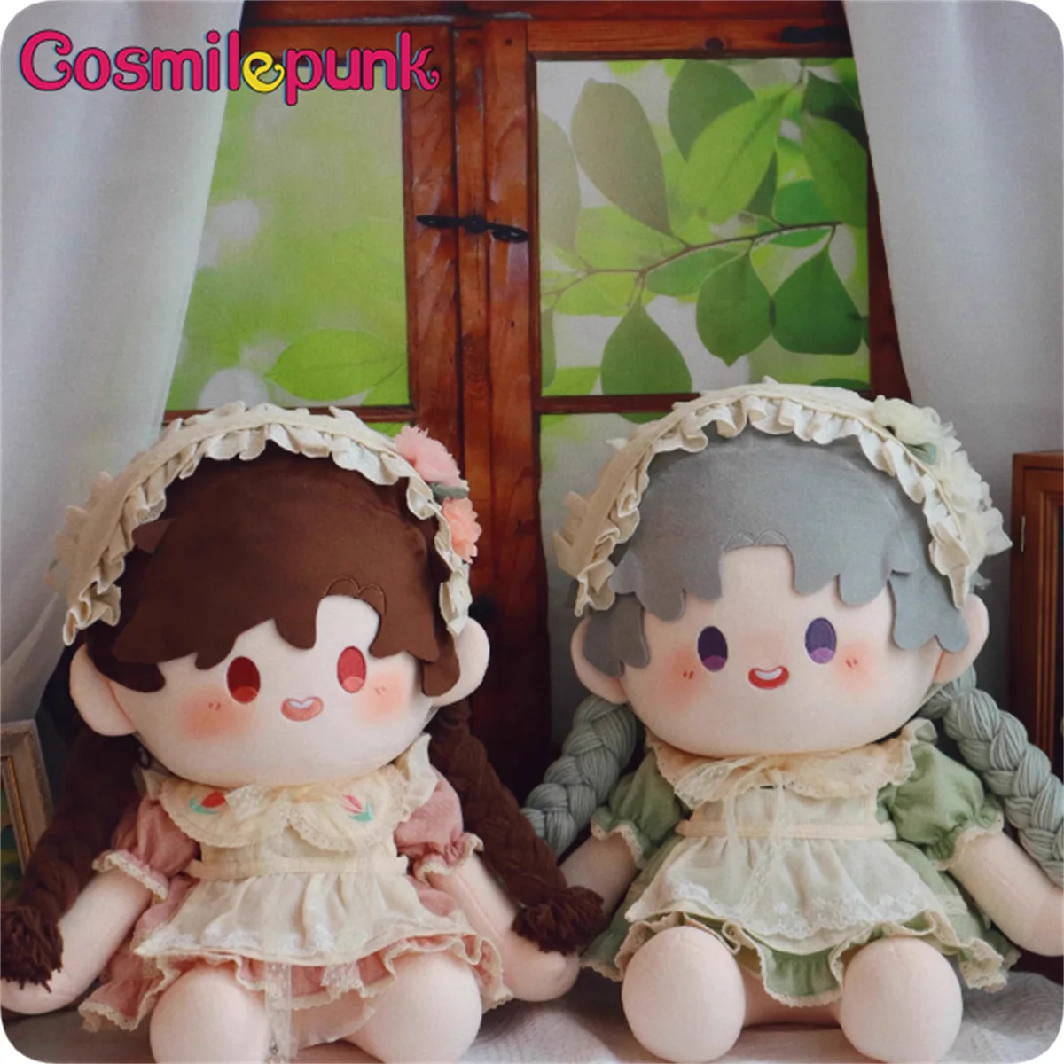 Anime Rural Dress Clothes For Plush 40cm Doll Toy Cosplay Apron Lolita Floral Dress Skirt Cute Props Gift