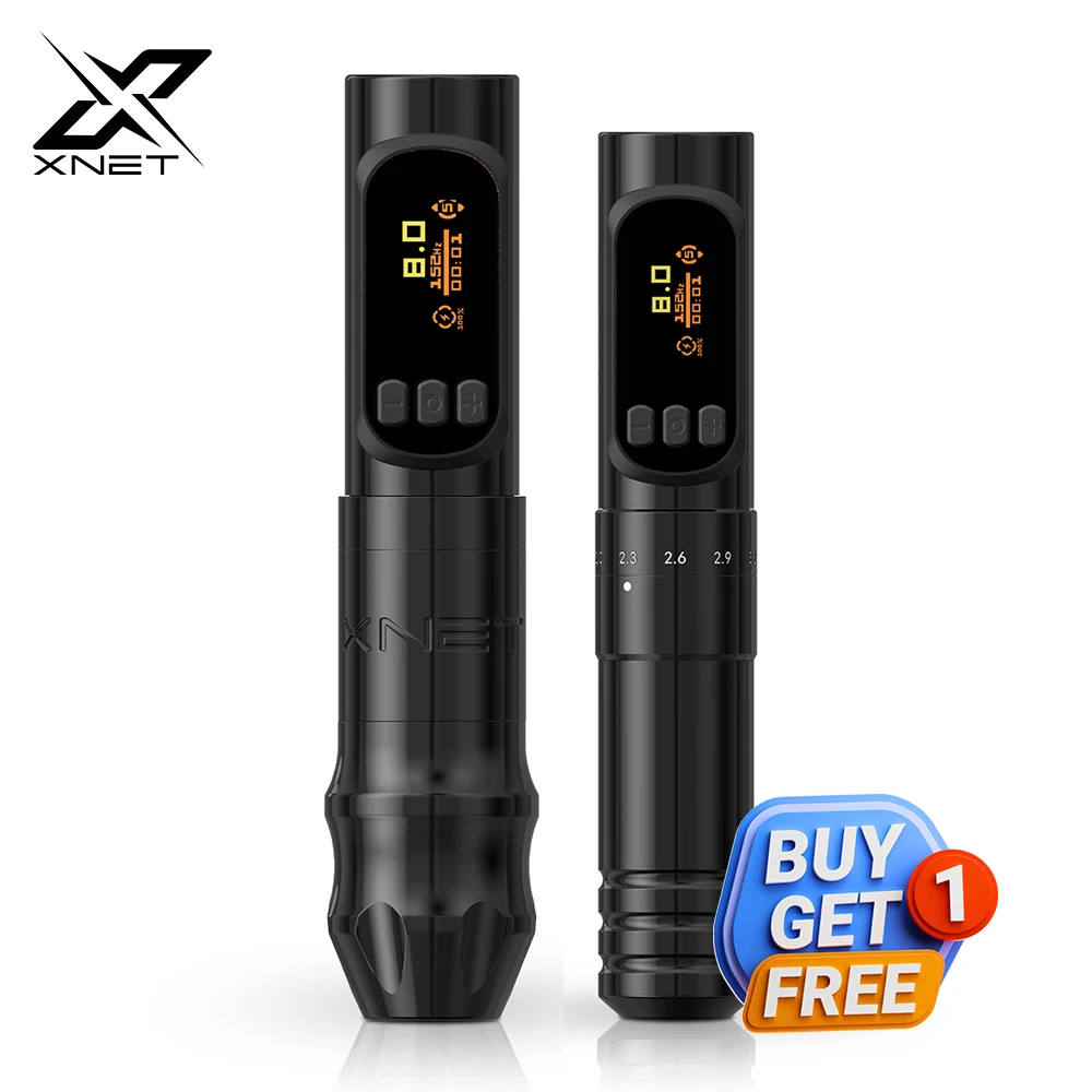 

XNET Sage Pro & V1mini Wireless Tattoo Machine 2Pen1Set 1300 Battery Brushless Motor Permanent Makeup Machine for Tattoo BOGO