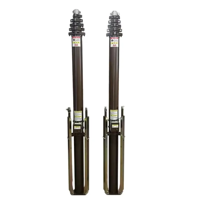 32feet 10m Portable Manual Telescopic Mast with Galvanised Steel Tripod for Antenna