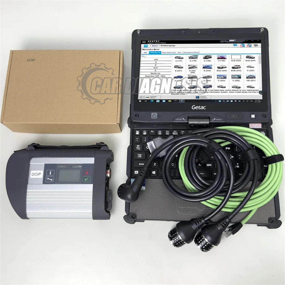 

getac v110 laptop MB Star C4 DOIP SD Connect for Benz Car & Truck Auto Diagnostic Tool (12V+24V) WIFI Diagnosis V2023 xentry das