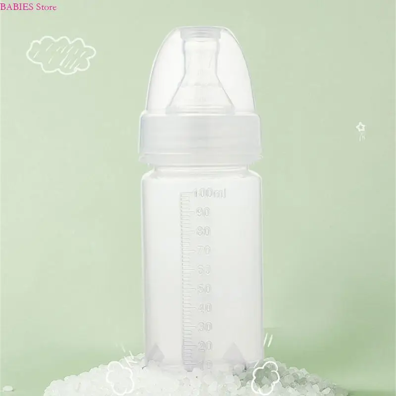 

C9GB Premature Baby Feeding Bottle 100ml Single Time Use with Protective Lid Easy Use